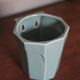 art deco porcelain pot, wall planter, plant pot, cache pot