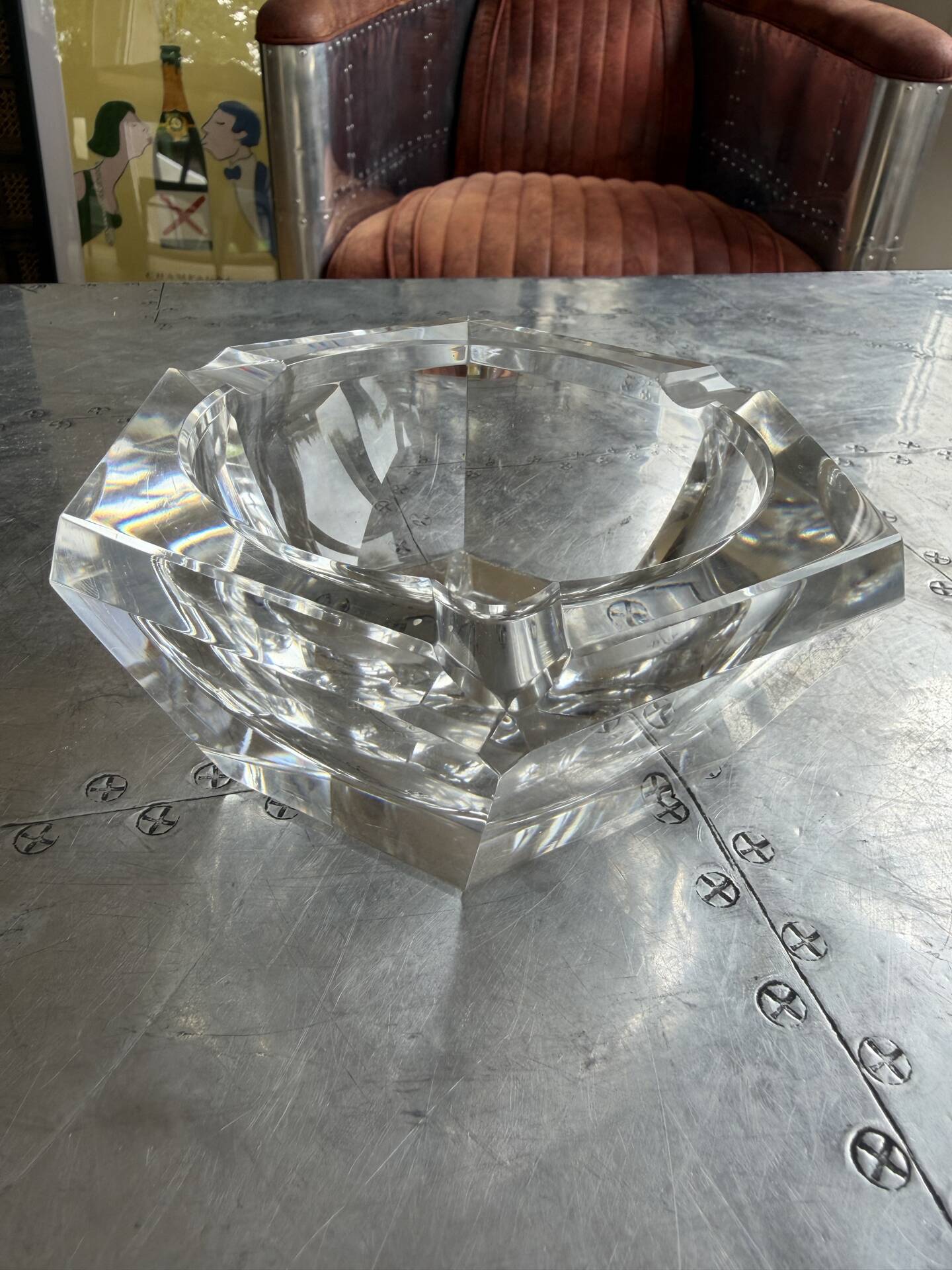 Crystal ashtray