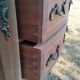 Commode ancienne marqueterie style louis xvi plateau marbre