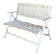 Foldable wooden garden bench - vintage 1960