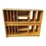 Ensemble de 2 meuble de rangement en bois range vinyle