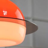 Italian Orange Space Age Saturn Lamp, 70s