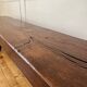 Brutalist Folk Art Bench Solid Oak