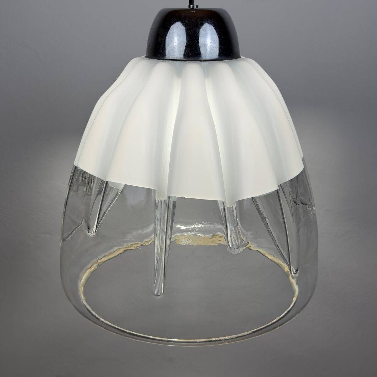 Lampe suspension en verre de Murano par Toni Zuccheri pour VeArt, Italie, années 1960