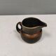 Very nice cream jug in hare fur glaze, Danish and from the 1970-80s.