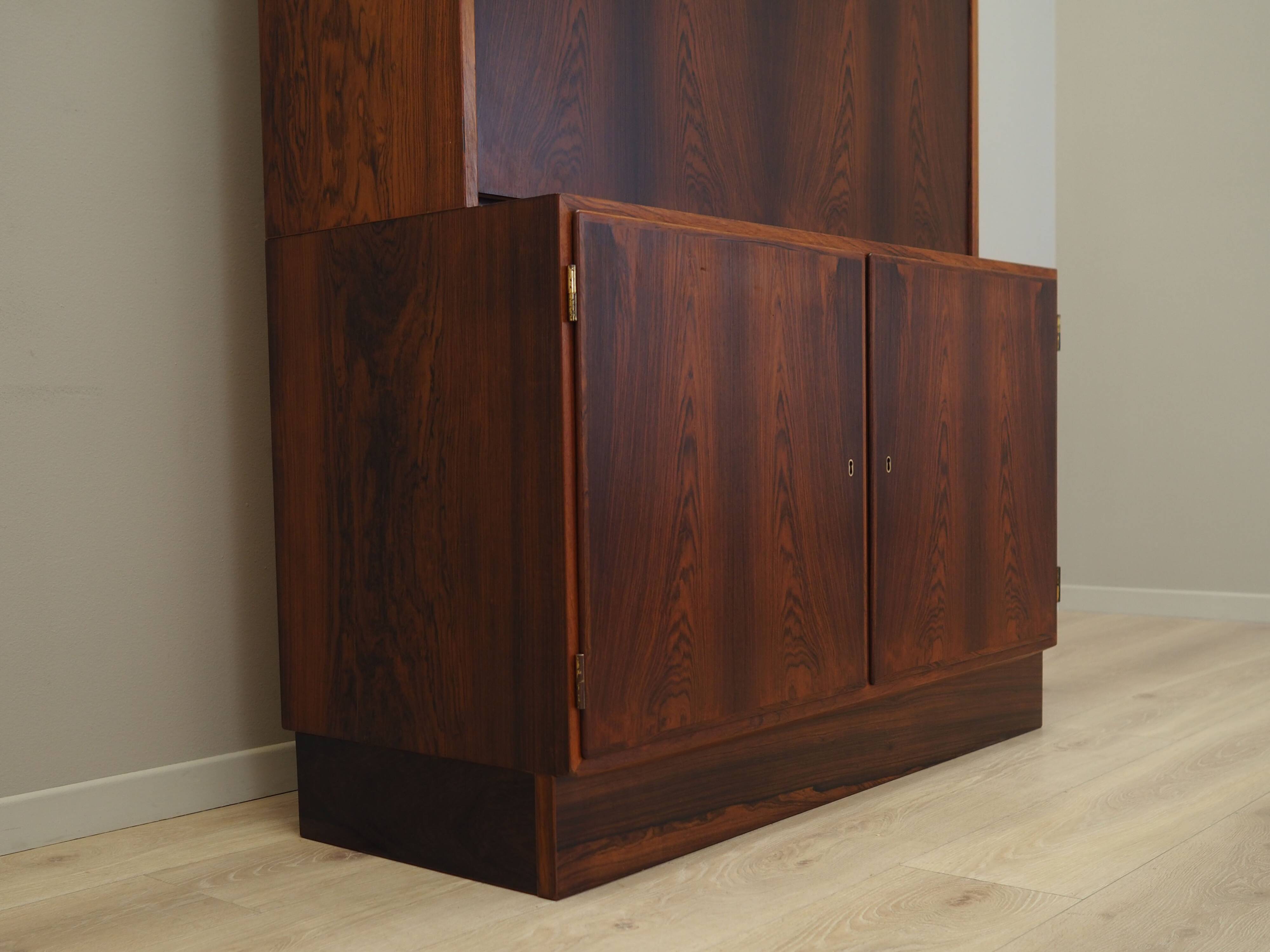 Rosewood bookcase, Danish design, 1970s, production: Hundevad
