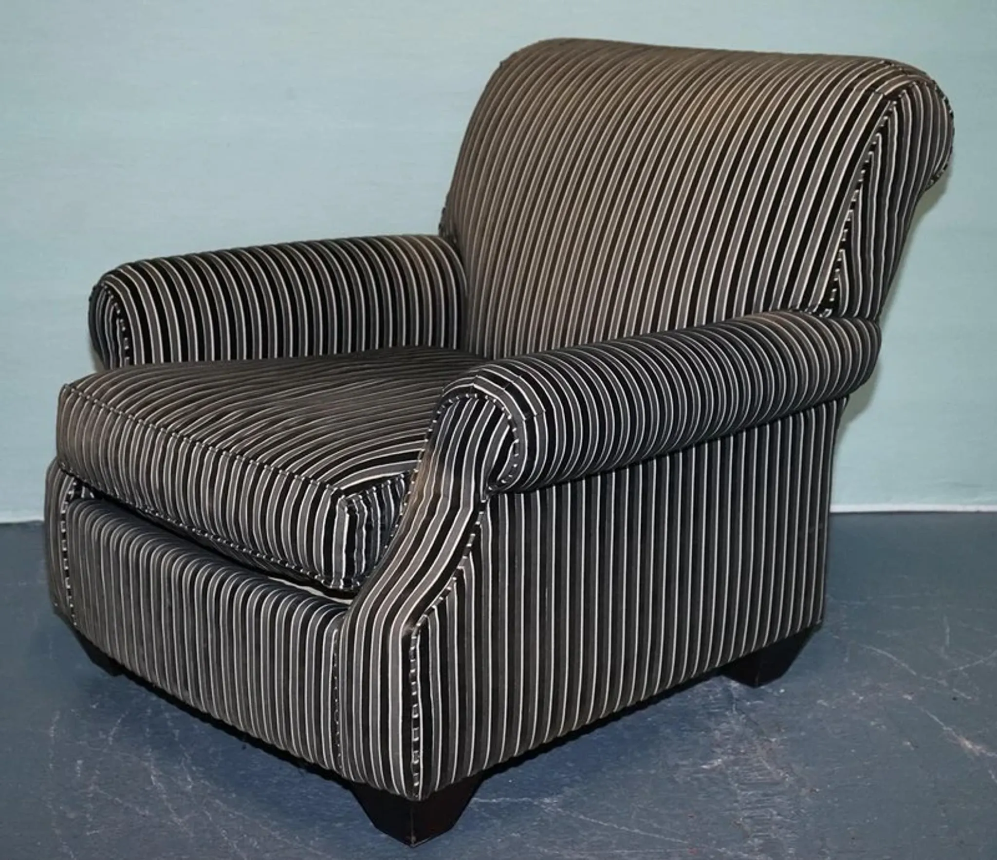 Vintage Striped Chair by Ralph Lauren for Henredon