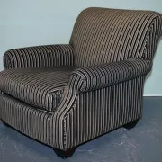 Vintage Striped Chair by Ralph Lauren for Henredon
