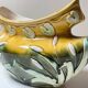 Antique Art Nouveau Barbotine Planter – Signed Orchies (c. 1900)