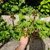 Pair of gilded bronze candlesticks