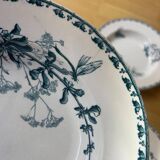 6 old iron earth soup plates from Sarreguemines
