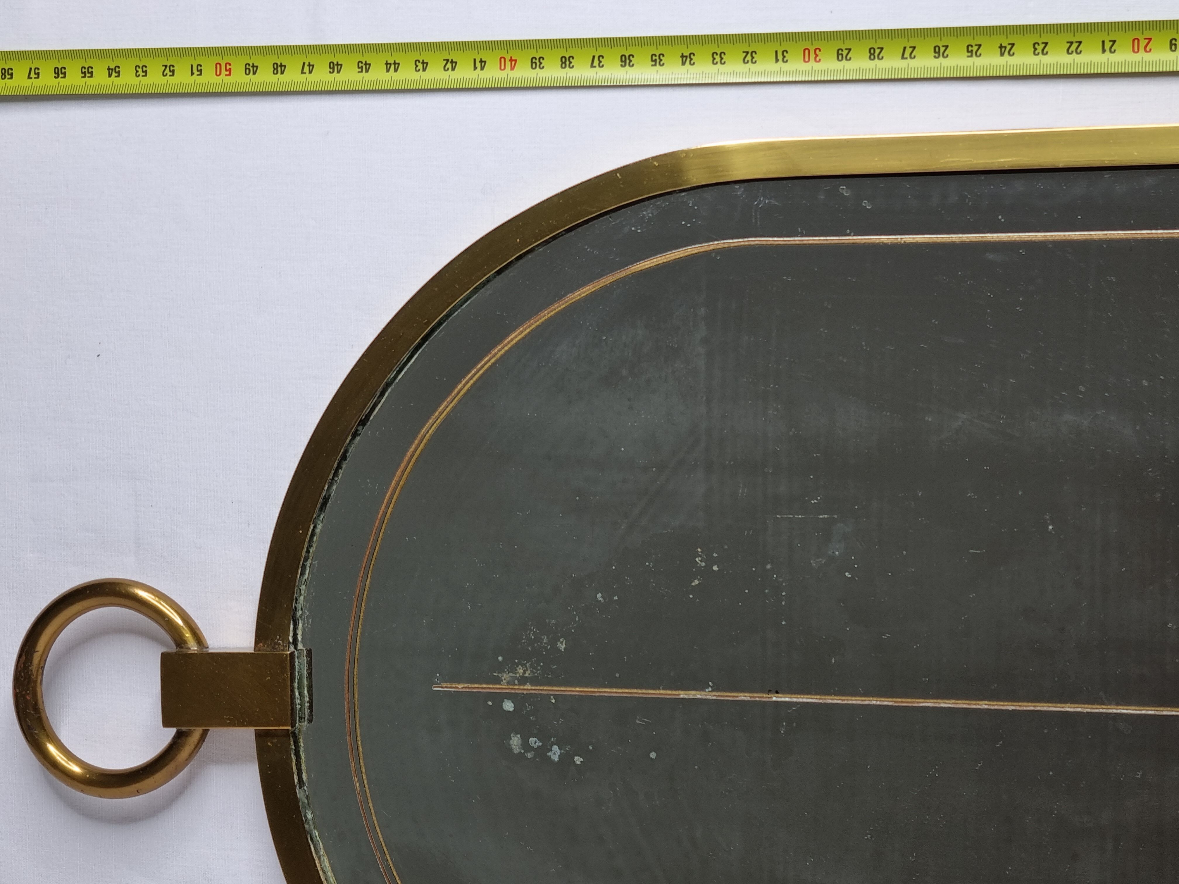 Vintage marine-inspired mirror, 56x35cm