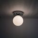 Small wall light ceiling light antique globe opaline glass white 12 cm