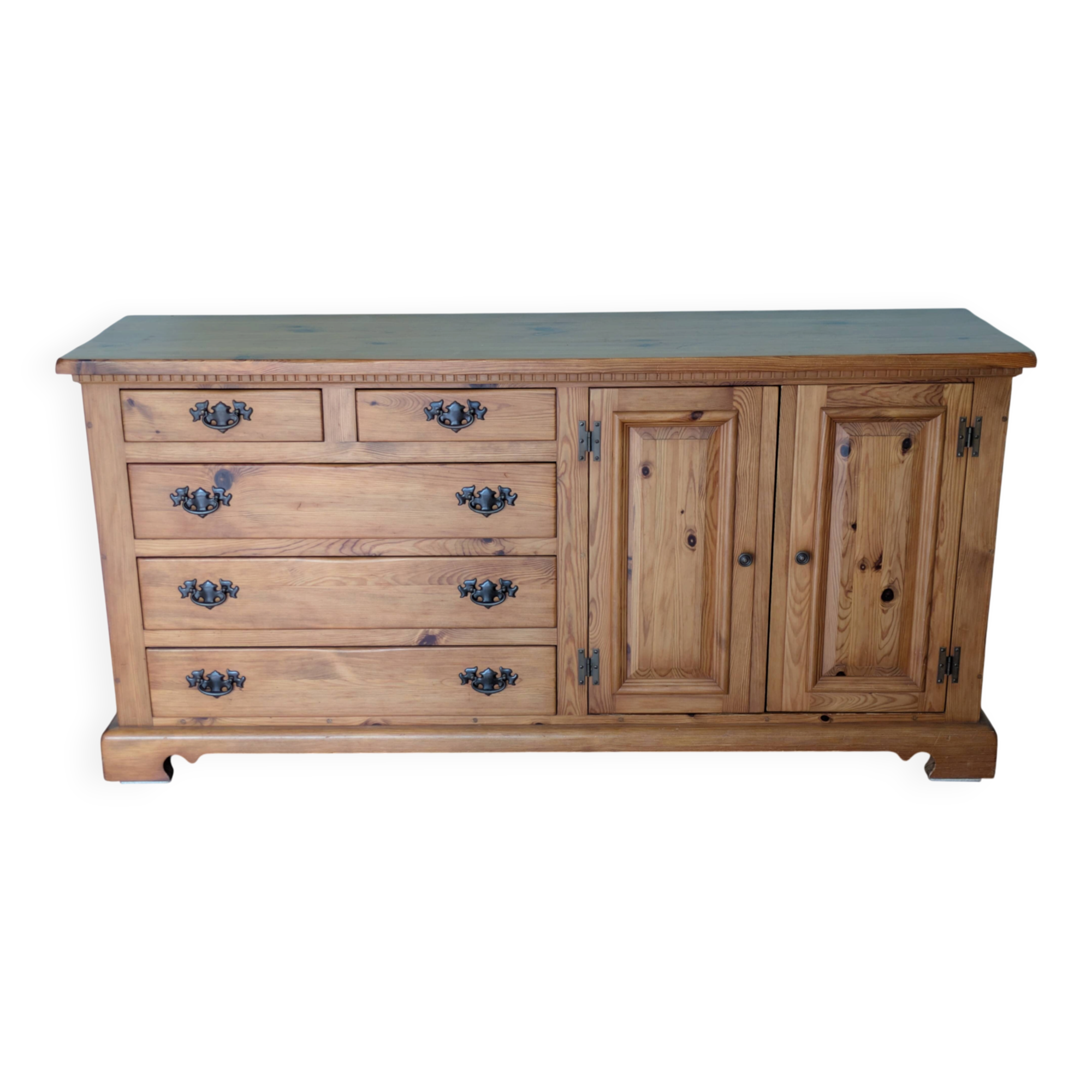 Grand buffet en bois massif 180 cm – Fabrication Bostic