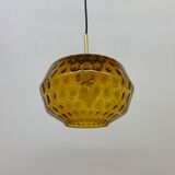 Limburg Glashutte glass hanging lamp , 1970