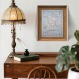 Military map of France, original printed in 1896.