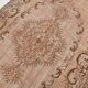 5x9 hand knotted brown vintage tapis rug, 276x160cm