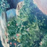 Clody.F 1974 oil painting on canvas forest landscape 110x75