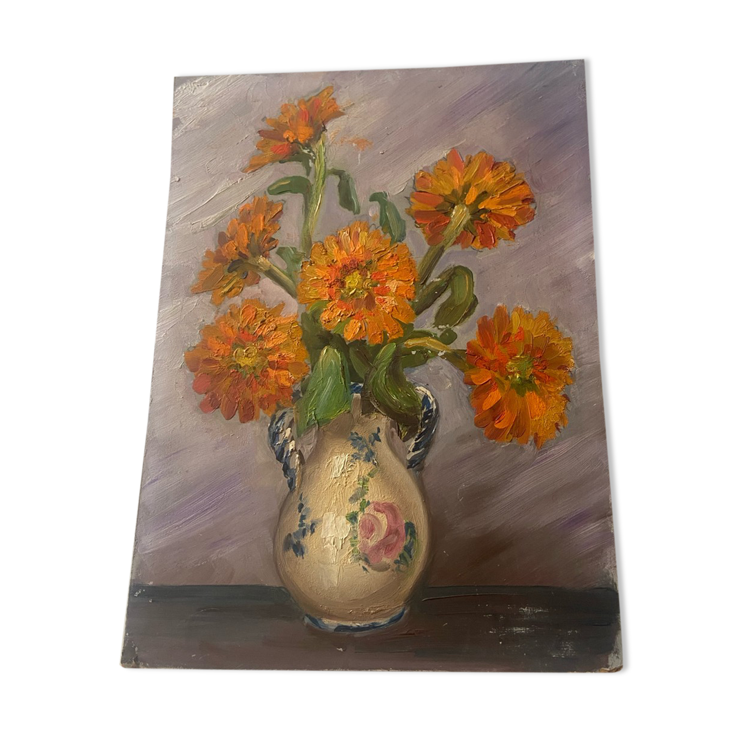 Vintage oil still life