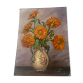 Vintage oil still life