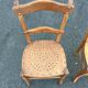 Vintage Bistro Wood Chairs Stamped Luterma