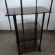 Service, TV stand on wheels in smoked glass Erard