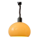 Vintage Space Age Mid Century mushroom-shaped pendant light.