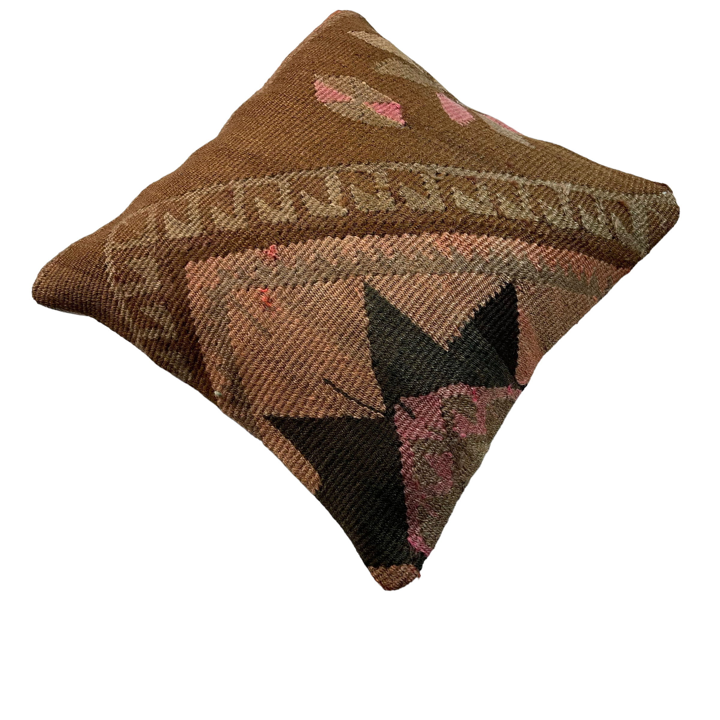 Vintage turkish kilim cushion cover, 40 x 40 cm