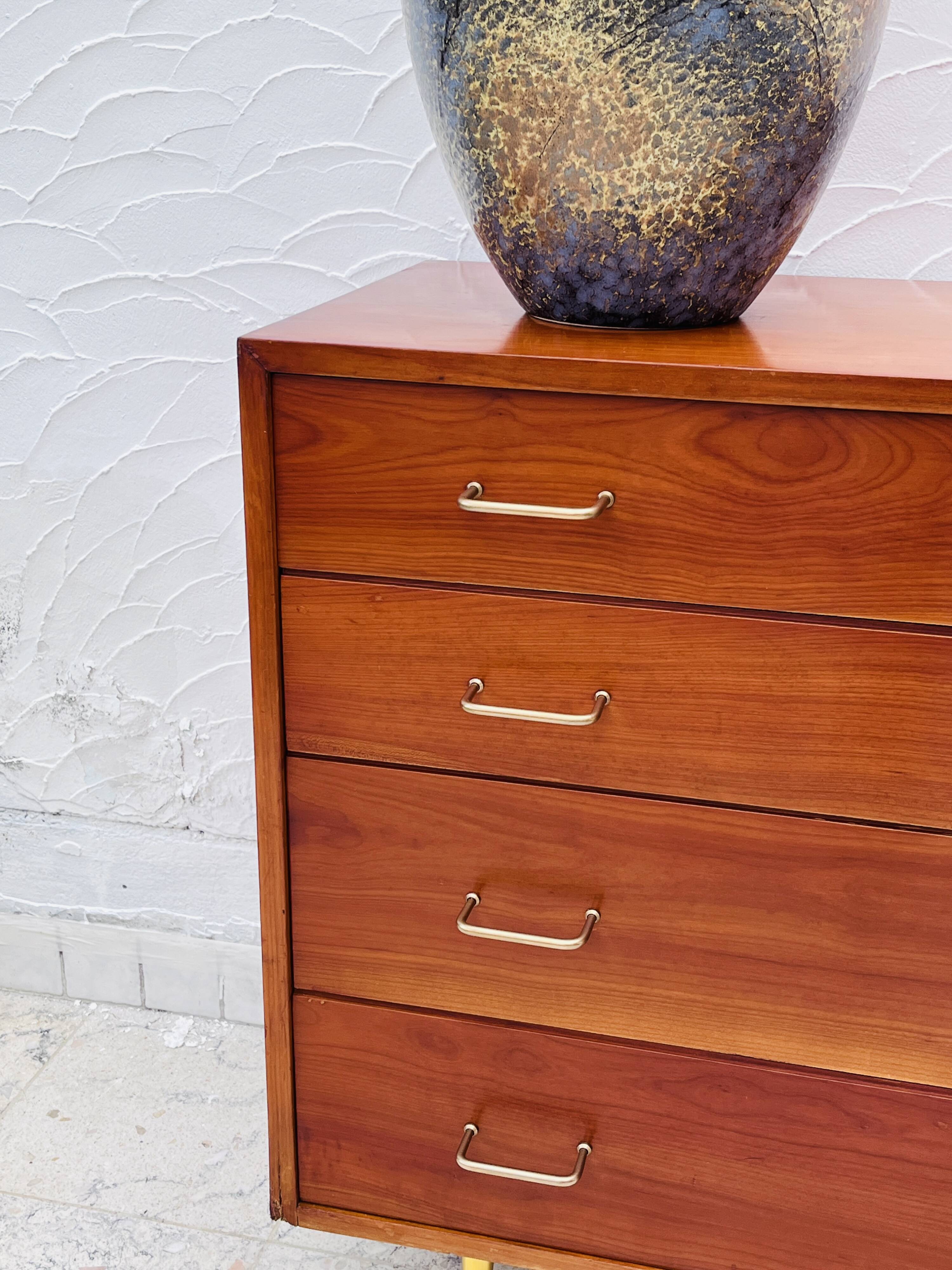 Teak chest of drawers