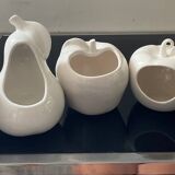 Set of 6 vintage ceramic fruit vases/cachepots