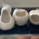 Set of 6 vintage ceramic fruit vases/cachepots