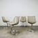 4 chairs by Michel Charron, 1970, plexiglass and aluminum