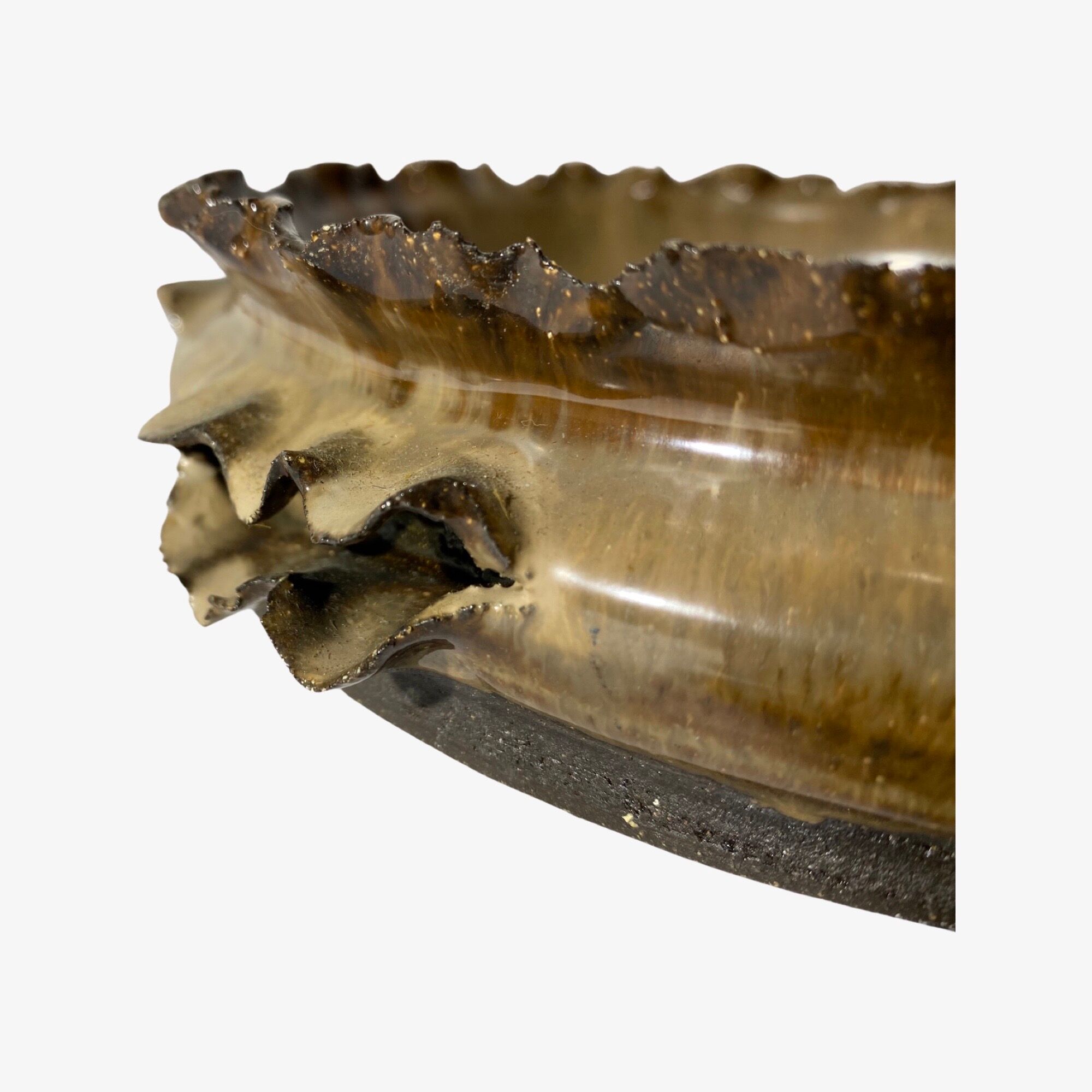 Handmade Vintage Ceramic Pottery Bowl From Denmark 1960s