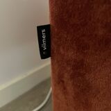 Three-seater terracotta velvet sofa Vilmers 2023 - Very good condition