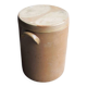 Ancien pot à graisse en grès avec couvercle H 36,5 cm