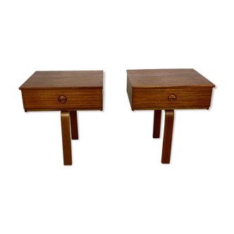Vintage mid century bedside drawers