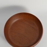 Mid-Century Modern Solid Teak Wood Bowl, Sweden 1960s