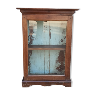 Old wardrobe with glass door