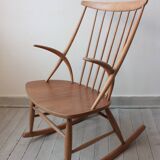 Scandinavian Rocking Chair by Illum Wikkelsø for Niels Eilersen, 1958