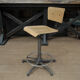 Chaise d'architecte réglable 1950