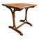 Small side table or bistro serving table with curved wood.