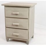 Small Gustavian Gray-Painted Chest of Drawers with 3 Drawers