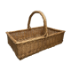 Panier en osier rectangle vintage