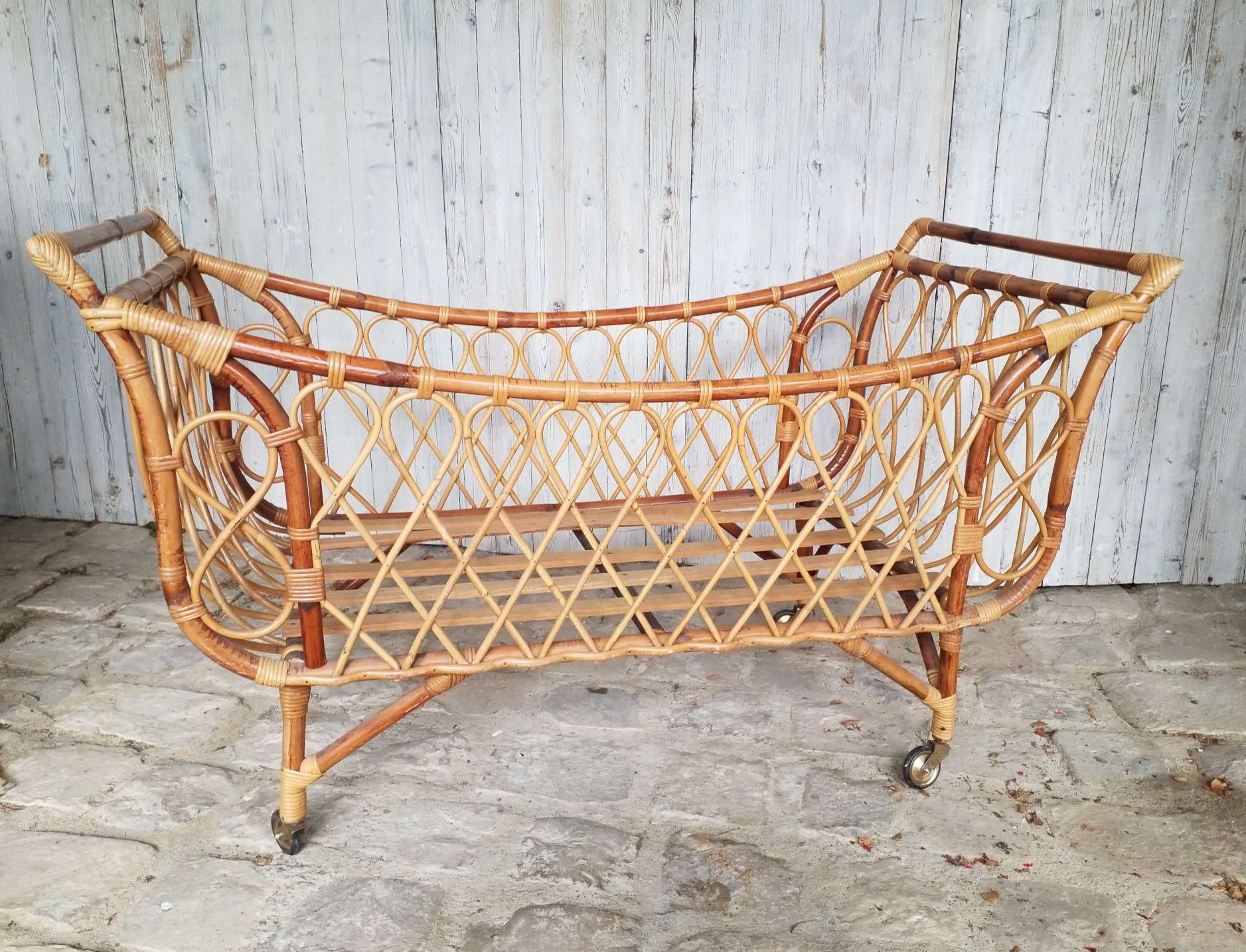 Rattan cot
