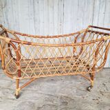 Rattan cot