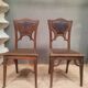 Paire  de chaise Art Nouveau