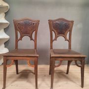 Pair of Art Nouveau chairs