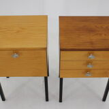 1970s Pair of  Bedside Tables by UP Zavody, Czechoslovakia