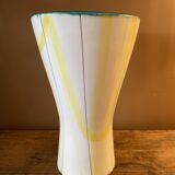 Roger Capron Vallauris vase in ceramic, graphic decoration.