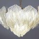 Amazing Large Murano Glass Gold Leaves Chandelier